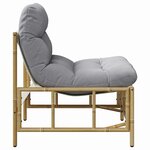 vidaXL Sièges extérieurs 2 pc Gris clair Acier