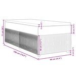 vidaXL Sommier à lattes de lit avec matelas Vert foncé 90x190 cm