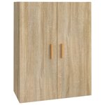 vidaXL Armoire murale suspendue Chêne sonoma 69 5x34x90 cm
