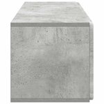 vidaXL Meuble TV mural 78 5 x 31 x 30 cm Gris béton Bois d'ingénierie