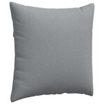 vidaXL Coussins de canapé 2 Pièces Gris clair 80 x 80 cm tissu