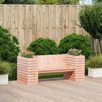 vidaXL Banc avec jardinières 167 5x60x65 cm bois massif de douglas