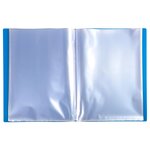 Protège-documents En Polypropylène 5/10e Opak Pochettes Cristal 80 Vues - A4 - Bleu Clair - Exacompta