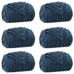 vidaXL Couvertures à jeter 6 pc Bleu marine 240 x 220 cm 8.76 kg