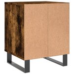 vidaXL Tables de chevet 2 Pièces chêne fumé 40x35x50 cm bois ingénierie