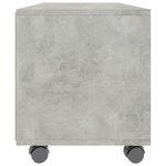 vidaXL Meuble TV avec roulettes Gris béton 90x35x35 cm Bois ingénierie