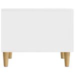 vidaXL Table basse Blanc brillant 49 x 50 x 40 cm Bois d'ingénierie