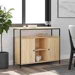 vidaXL Buffet Chêne Sonoma 100x35x80 cm Bois d'ingénierie