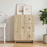 vidaXL Buffet Chêne Sonoma 66 x 34 5 x 90 cm Bois d'ingénierie