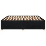 vidaXL Cadre de lit sans matelas noir 180x200 cm tissu