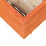 vidaXL Jardinière cire marron 70x70x49 5 cm bois de pin massif