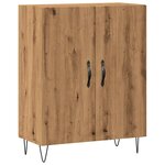 vidaXL Buffet chêne artisanal 69 5x34x90 cm bois d'ingénierie