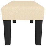 vidaXL Banc Crème 100x30x30 cm Tissu