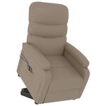 vidaXL Fauteuil de massage Cappuccino Similicuir