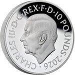 Pièce de monnaie en Argent 10 Pounds g 155.5 (5 oz) Millésime 2026 Legends of Music SPICE GIRLS (PRÉCOMMANDE)