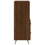 vidaXL Buffet Chêne marron 34 5x34x90 cm Bois d'ingénierie