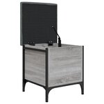 vidaXL Banc de rangement sonoma gris 42x42x45 cm bois d'ingénierie