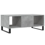 vidaXL Table basse Gris béton 90x50x36 5 cm Bois d'ingénierie
