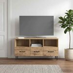 vidaXL Meuble TV 102 x 34 5 x 50 cm Chêne artisanal Bois d'ingénierie
