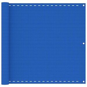 vidaXL Écran de balcon Bleu 90x600 cm PEHD