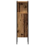 vidaXL Ensemble de mobilier de salle de bain avec porte 3 Pièces Marron