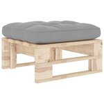 vidaXL Pouf palette de jardin bois de pin imprégné