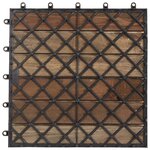 vidaXL Carreaux de terrasse 30Pièces Délavage gris 30x30 cm Acacia solide