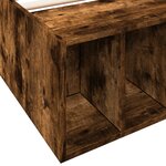 vidaXL Cadre de lit chêne fumé 90x200 cm bois d'ingénierie