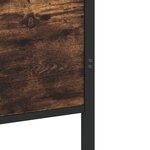 vidaXL Cadre de lit en métal sans matelas chêne fumé 137x190 cm
