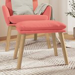 vidaXL Repose-pied Rose 45x29 5x35 cm Velours