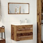 vidaXL Meuble de salle de bain vieux bois 60x38 5x48 cm