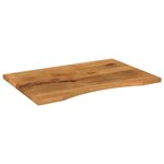 vidaXL Dessus de bureau avec courbe 90x50x2 5 cm manguier massif brut