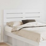 vidaXL Tête de lit Blanc 150 cm Bois d'ingénierie