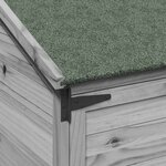 vidaXL Abri de jardin Gris 106 5 x 56 x 176 cm Bois de Sapin Massif
