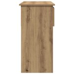 vidaXL Table console avec tiroirs chêne artisanal 85 5x38 5x74 5 cm