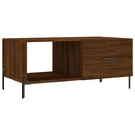 vidaXL Table basse chêne marron 90x50x40 cm bois d'ingénierie
