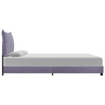 vidaXL Cadre de lit sans matelas gris clair tissu 140x200 cm