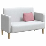 vidaXL Coussin de Dos Rose 45 x 20 x 35 cm Tissu en velours côtelé