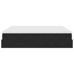 VidaXL Cadre de lit ottoman avec matelas noir 160x200 cm velours