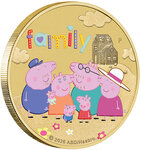 Monnaie FAMILY Peppa Pig Cupronickel 1$ Tuvalu 2026