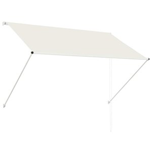 vidaXL Auvent rétractable 200x150 cm Crème
