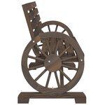 vidaXL Banc de jardin 2 places bois de sapin massif