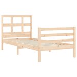 vidaXL Cadre de lit sans matelas 90x200 cm bois massif