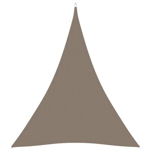 vidaXL Voile de parasol tissu oxford triangulaire 3x4x4 m taupe