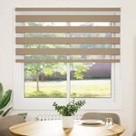 vidaXL Store zèbre marron sable largeur du tissu 145 9 cm polyester