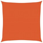 vidaXL Voile d'ombrage 160 g/m² carré orange 4 5x4 5 m PEHD