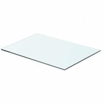 vidaXL Panneaux d'étagère 2 Pièces Verre Transparent 50 x 30 cm