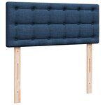 vidaXL Lit ottoman avec matelas et LED bleu 120x190 cm tissu