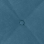 vidaXL Coussin de Dos Bleu 200 x 50 cm Tissu en velours côtelé