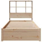 vidaXL Lit bibliothèque sans matelas 90x190 cm bois de pin massif